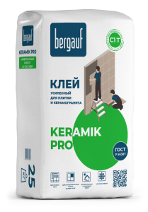 Bergauf Keramik Pro 5 и 25 кг клей усиленный для керамической плитки