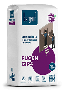 Bergauf Fugen Gips 5 и 25 кг универсальная шпаклевка на гипсовой основе